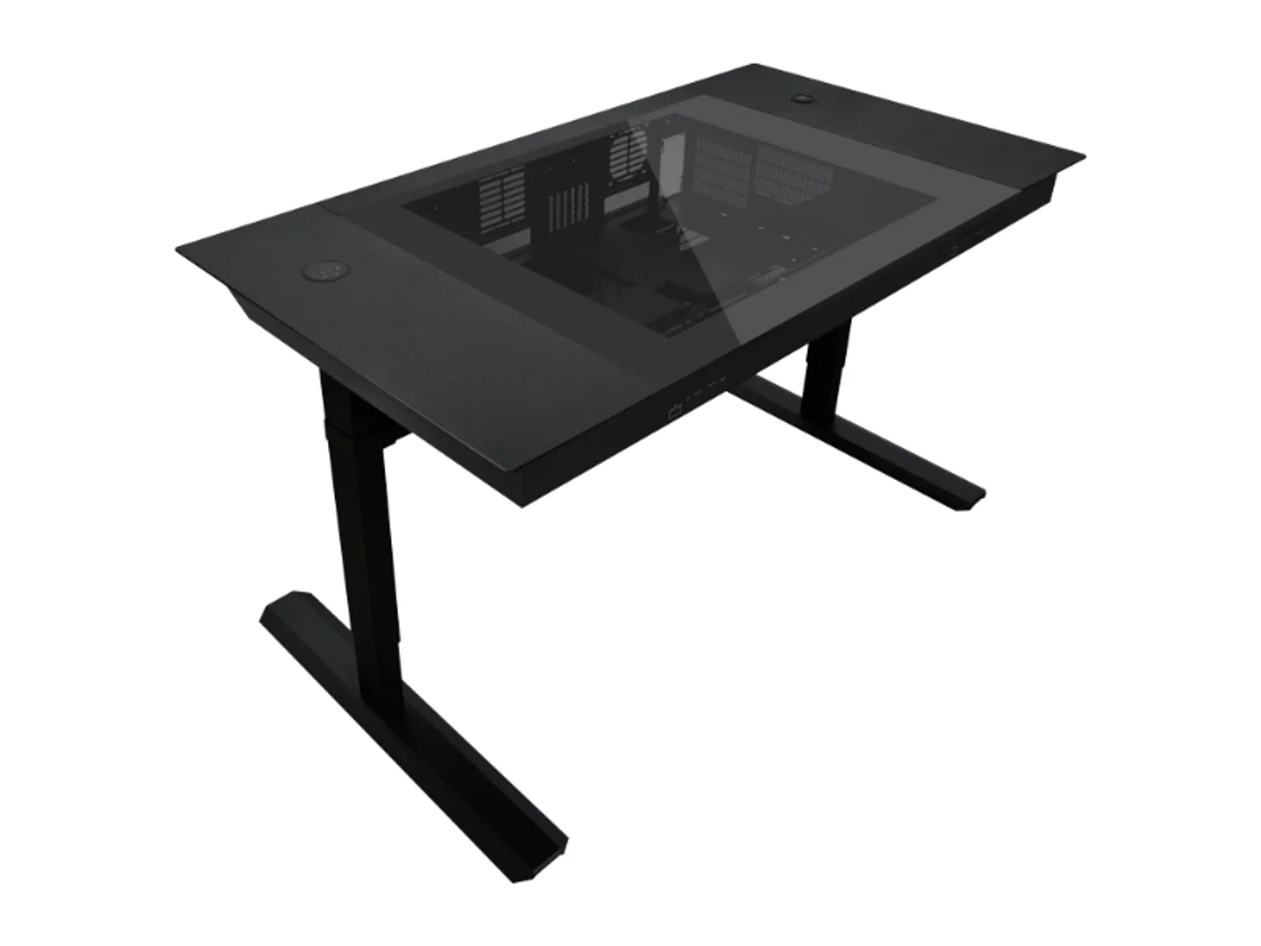 Cryoforge Établi — boîtier Lian Li DK-07 (bureau assis-debout)